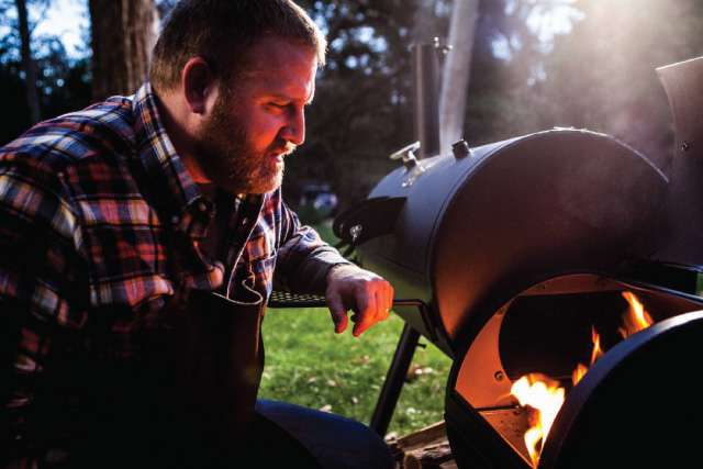 Getting the fire right inside an Oklahoma Joe's HIghland offset smoker