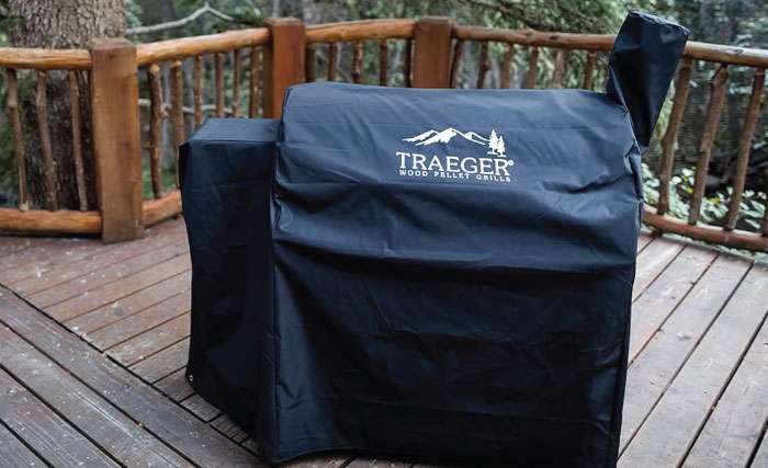 Cover on Traeger smoker