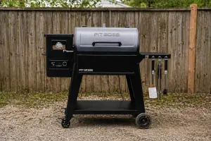 Pit Boss Navigator 850 Connected set up in backyard